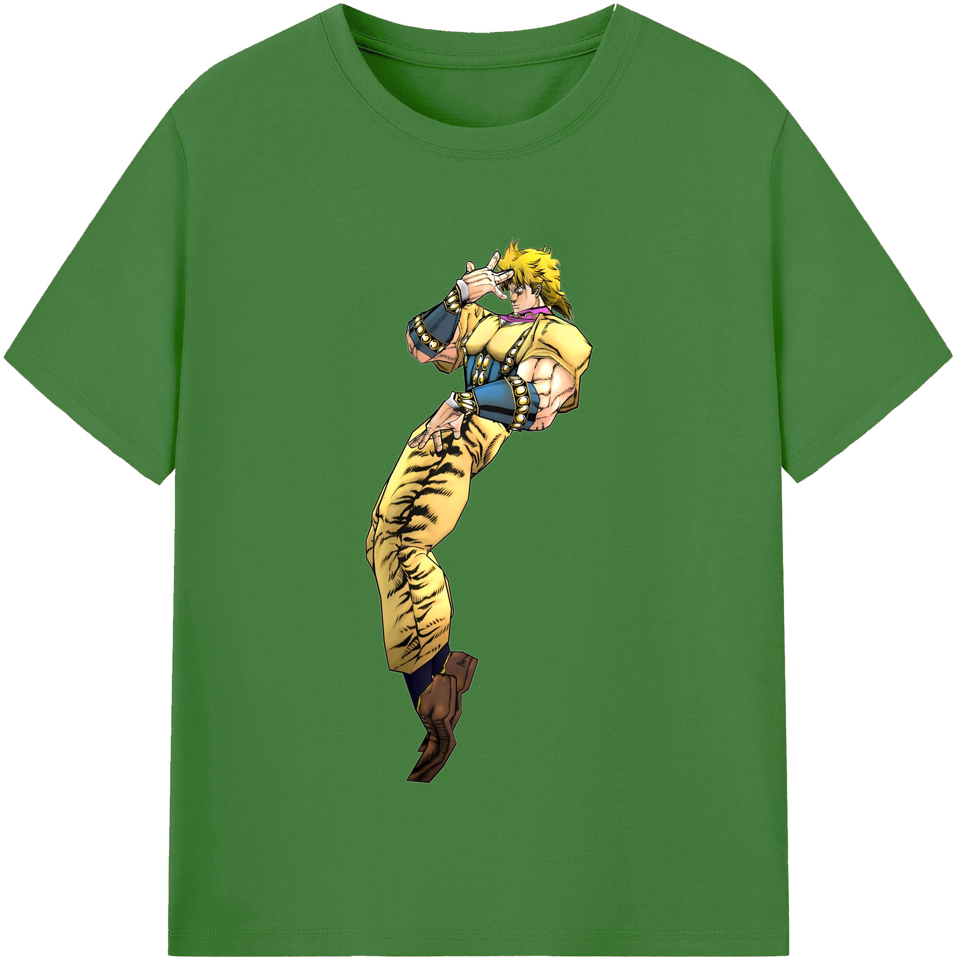 （画像用） ジョジョの奇妙な冒険 ディオ?ブランドー JoJo's Bizarre Adventure Dio Brando レディースカジュアルプリントTシャツ（綿100％）